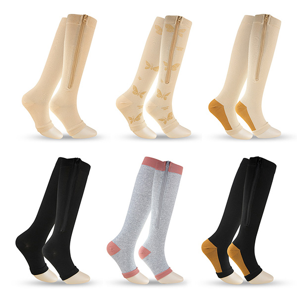 20-30mmhg function sock medical toeless compression socks